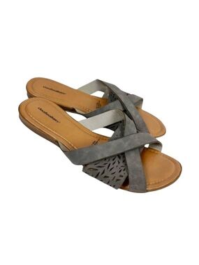 Cloudwalkers by Avenue Women’s Gray Judy Wide Fit Gray Sandals, Size 11 Wide
